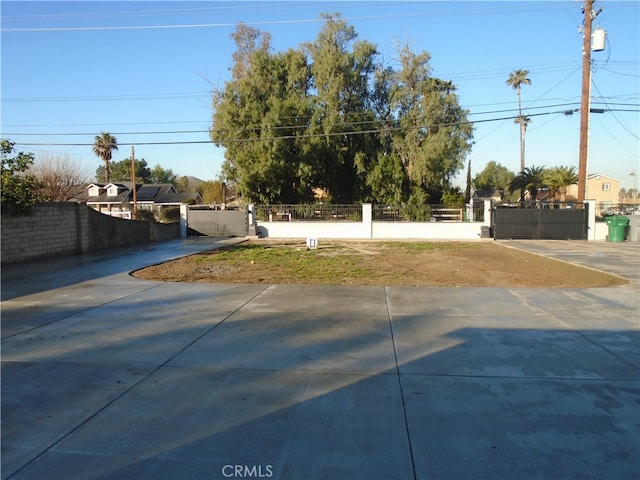 view of road