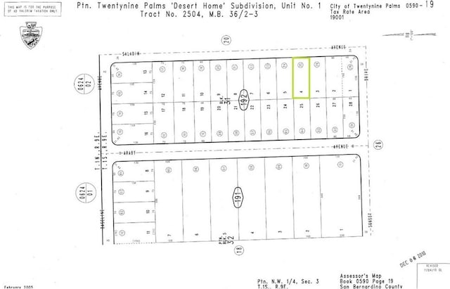 59019225 Saladin Ave Unit 29, Palms CA, 92277 land for sale