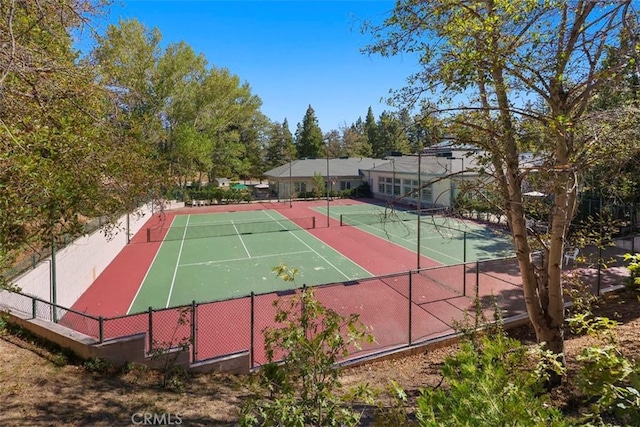 view of sport court