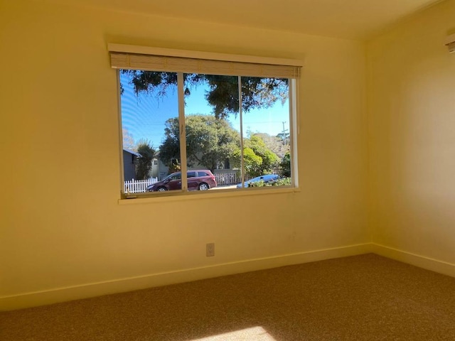 view of carpeted empty room