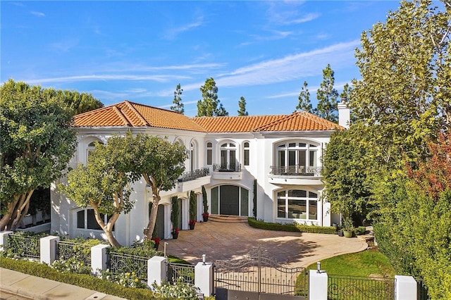 view of mediterranean / spanish house