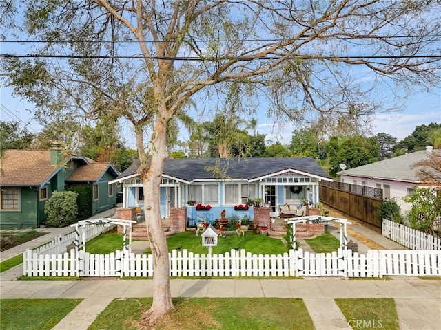 view of front of home