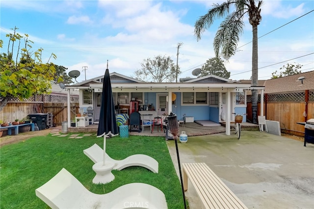817 E Palmyra Ave, Orange, CA 92866 - rear view of property featuring a patio area
