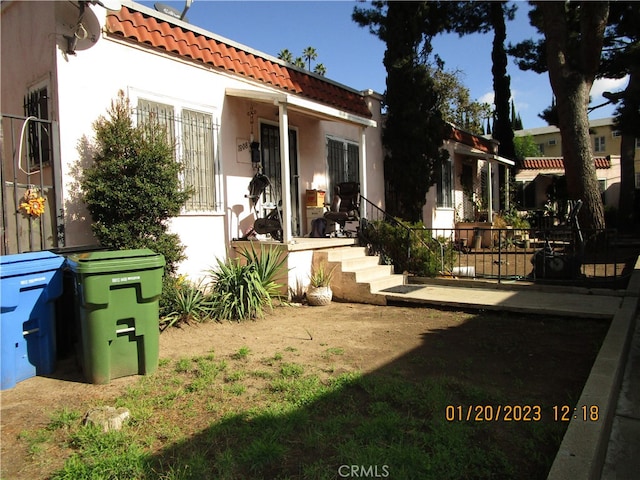 view of front of home