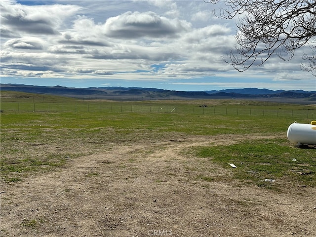 property view of mountains with a rural view