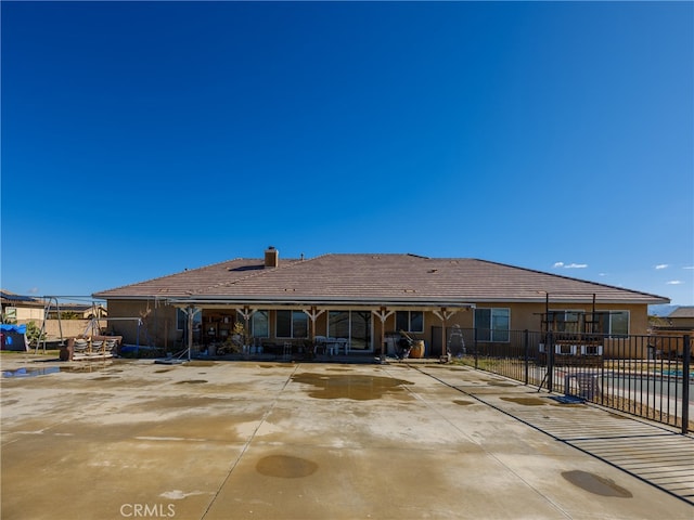 view of rear view of property