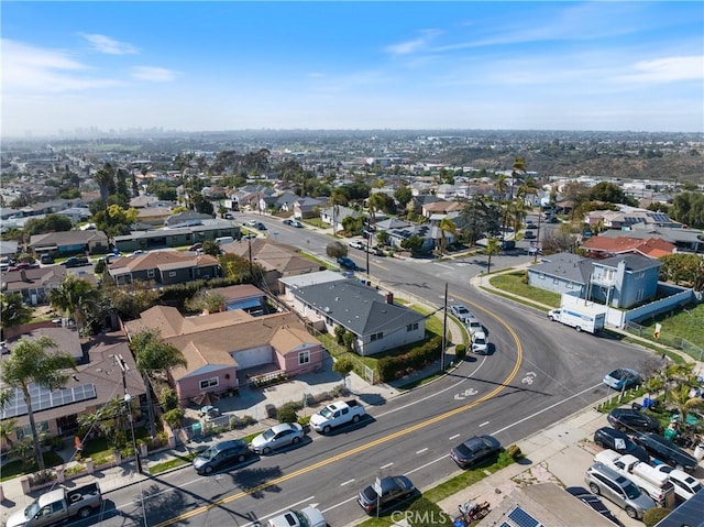 drone / aerial view with a residential view