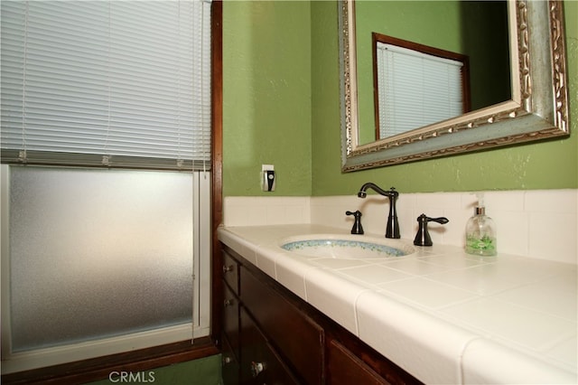 bathroom with vanity