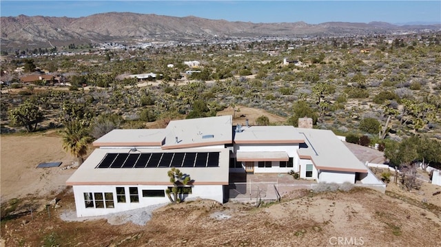 bird's eye view with a mountain view