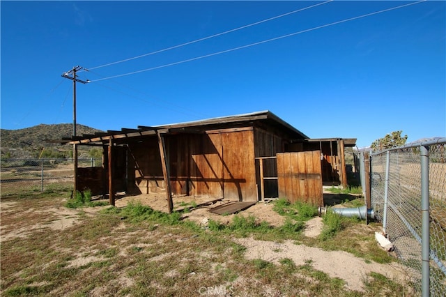 view of outdoor structure