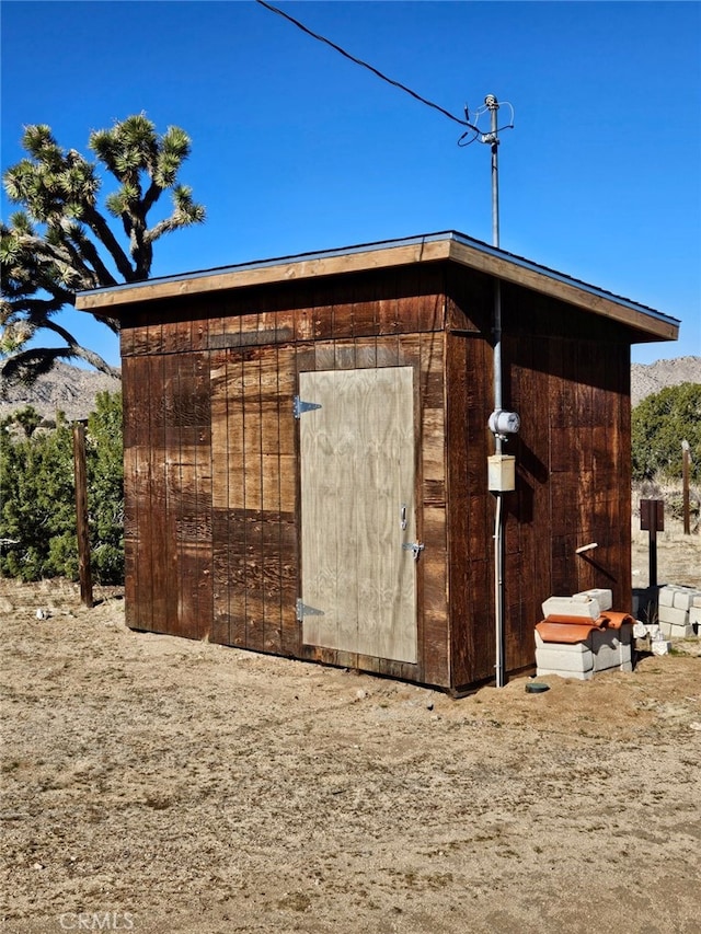 view of outdoor structure