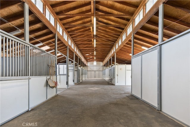 view of horse barn