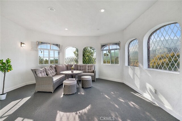 sunroom with a wealth of natural light