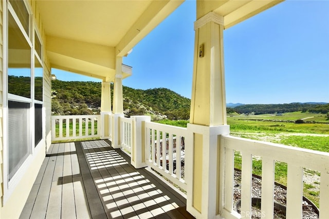 balcony with covered porch