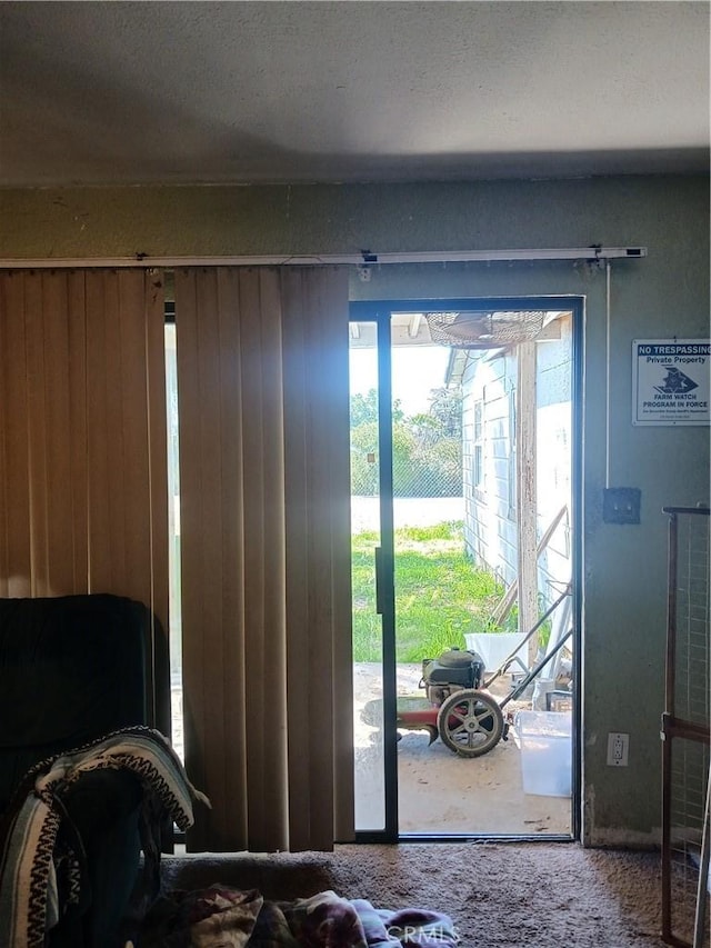 477 County Line Rd, Calimesa, CA 92320 - doorway with carpet flooring