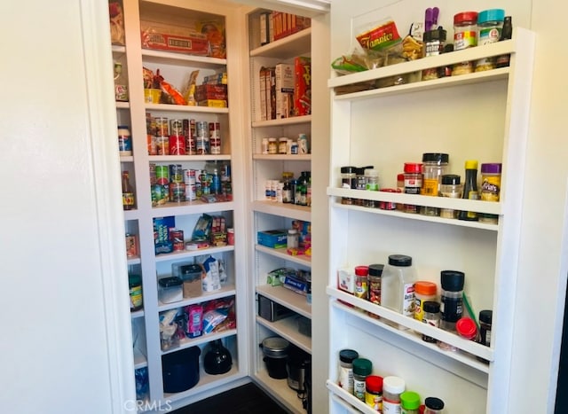 view of pantry