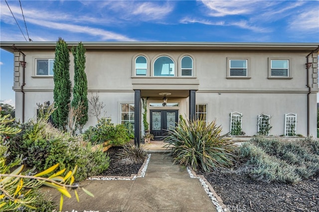 exterior space featuring french doors