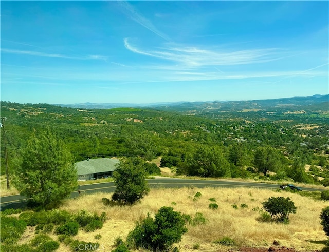 bird's eye view with a rural view and a mountain view