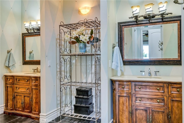 bathroom featuring vanity