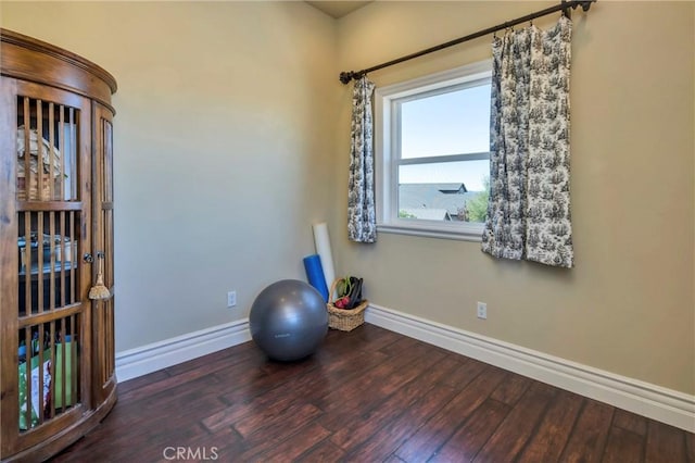 15893 Little Peak Rd, Hidden Valley Lake, CA 95467 - workout room with wood finished floors