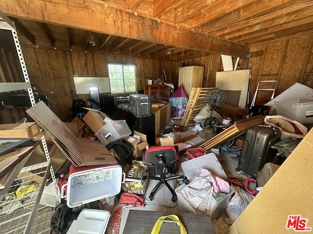 view of storage room