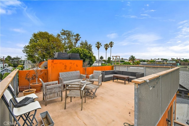 view of patio / terrace featuring outdoor lounge area