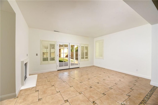 view of unfurnished living room