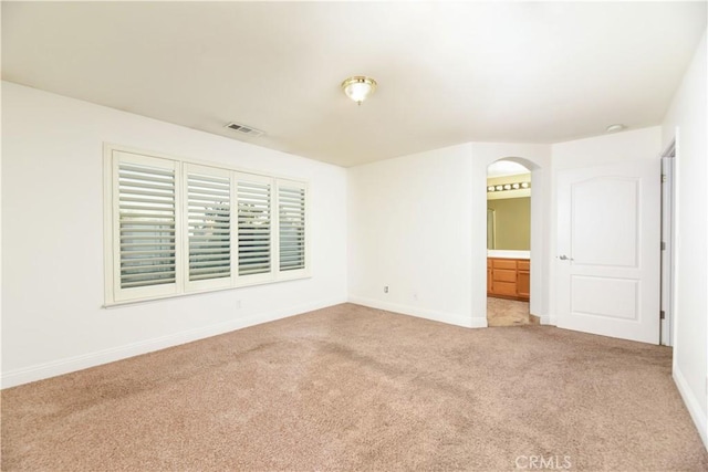 view of carpeted empty room