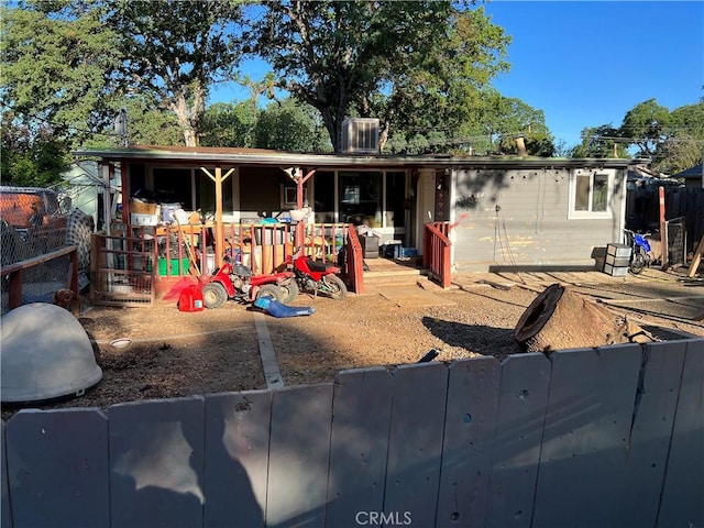 view of back of property