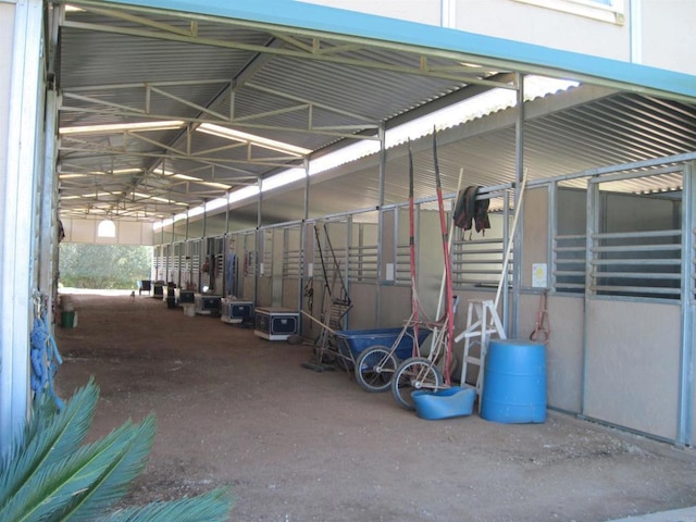 view of horse barn