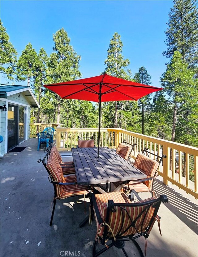 view of patio with a deck