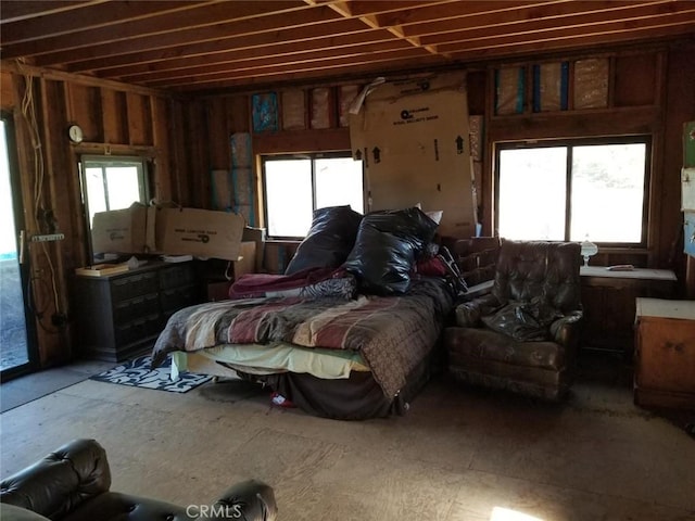 bedroom featuring multiple windows