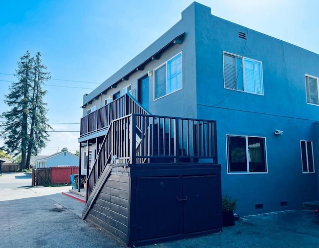 rear view of property with a patio