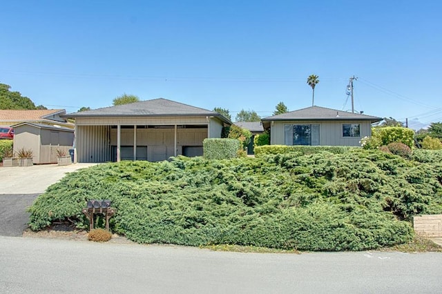 view of ranch-style home