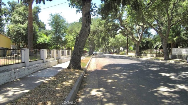 view of street