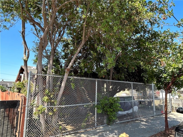 exterior space featuring fence