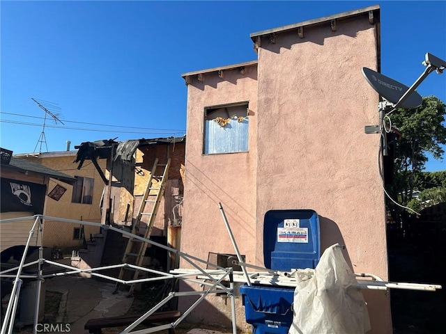 view of property exterior featuring stucco siding