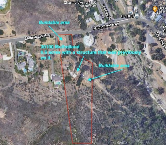 30100 Mulholland, Agoura CA, 91301 land for sale