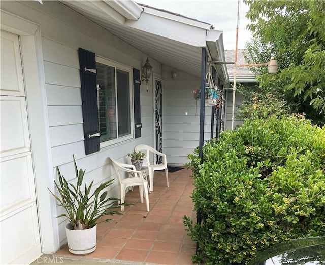 view of patio / terrace featuring covered porch