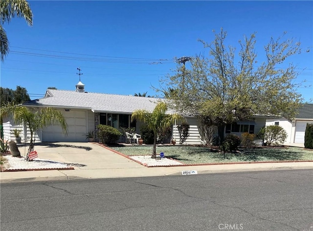 ranch-style house with a garage