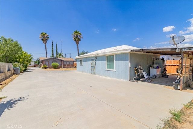 rear view of property with a patio