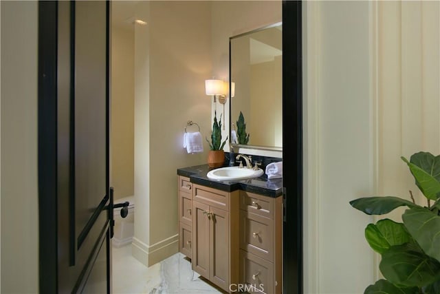 bathroom with vanity