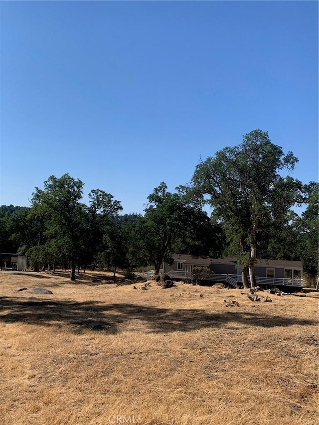 view of yard featuring a rural view