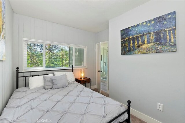 bedroom featuring carpet floors