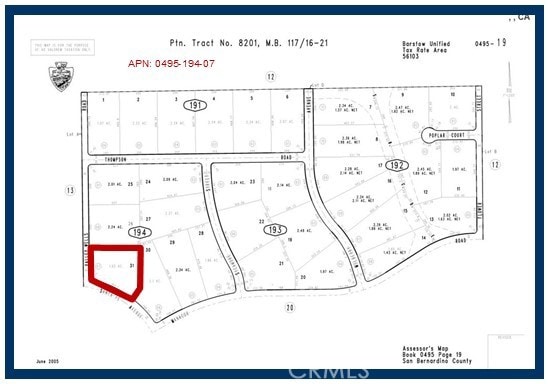 1AC Santa Fe Ave, Hinkley CA, 92347 land for sale