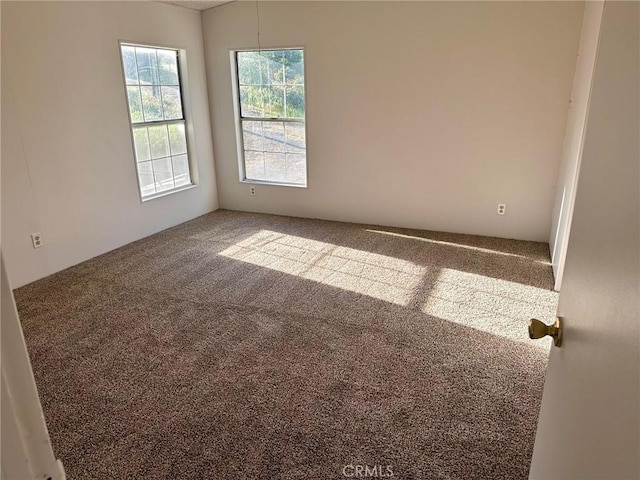 view of carpeted empty room