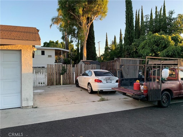 view of car parking