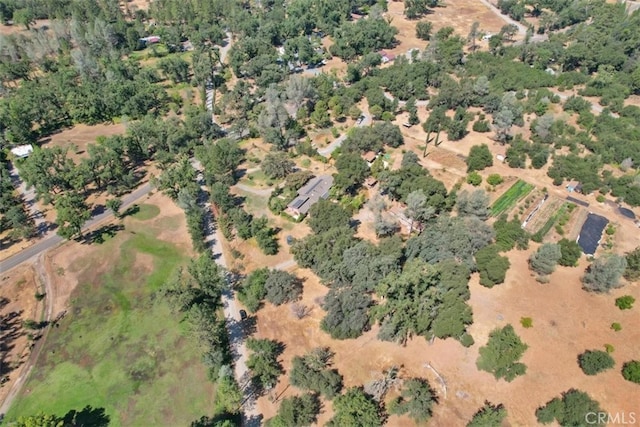 drone / aerial view with a rural view