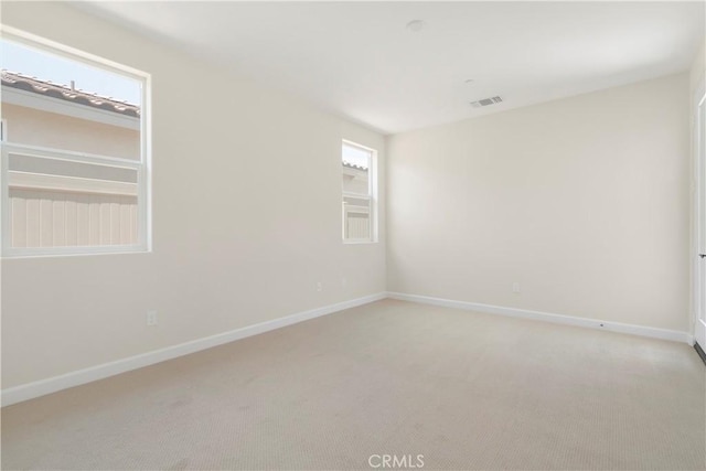 view of carpeted empty room