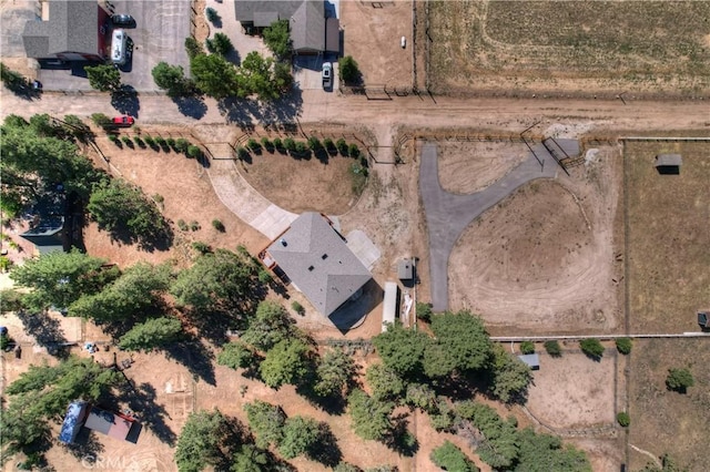 drone / aerial view featuring a rural view